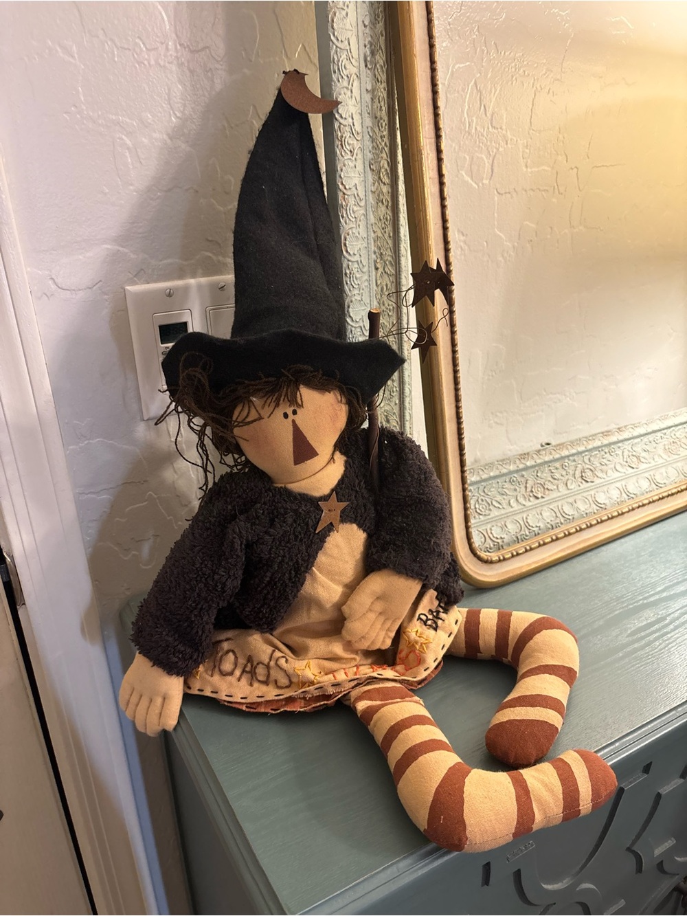 Vintage Primitive Halloween Witch
